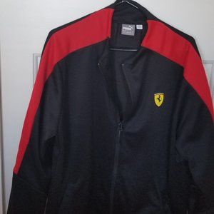 Black/Red Men's Puma Jacket Ferrari Edition